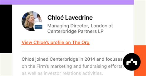 Chloe Lavedrine, Centerbridge Capital Partners LP: Profile and .